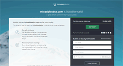Desktop Screenshot of mixedplastics.com